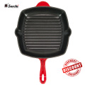 Enameled Cast Iron Square Grill Pan 10-inch